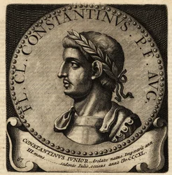Portrait of Roman Emperor Constantine II
