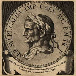 Portrait of Roman Emperor Galba