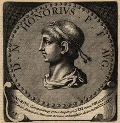 Portrait of Roman Emperor Honorius