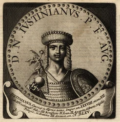 Portrait of Roman Emperor Justinian I
