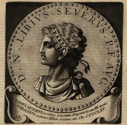 Portrait of Roman Emperor Libius Severus