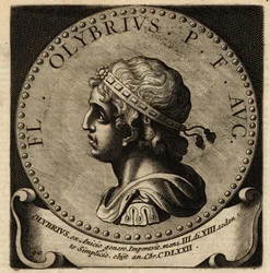 Portrait of Roman Emperor Olybrius