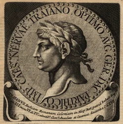 Portrait of Roman Emperor Trajan