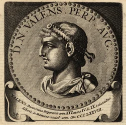 Portrait of Roman Emperor Valens