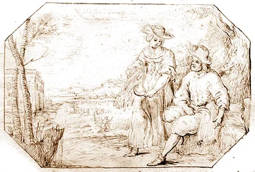 The Four Seasons: Summer - Reaping, c.1675