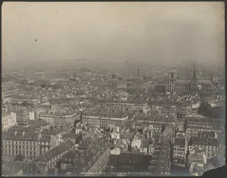 Panorama of Paris - View from the North of the Pantheon