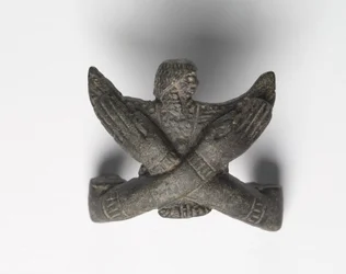 Bronze Mount from a Shawabty Bundle: Crossed Arms, Late 18th to Early 19th Dynasty, c.1336-1256 BC