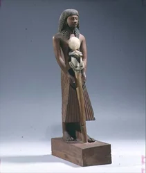Standard bearer with a ram-headed standard
