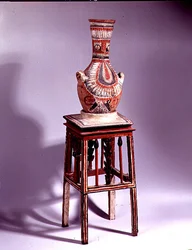 Vase on a stool