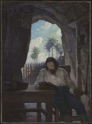 In the Morning I Took the Bible; and Beginning at the New Testament, I Began...