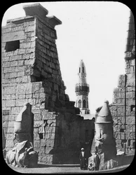 Minaret and Ruins of Luxor Temple, Luxor, Egypt
