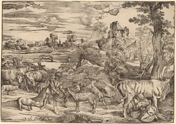 Landscape with a Milkmaid