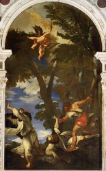 St. Peter Martyr Stabbed by Hired Assassins
