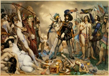 Cortez Orders His Fleet to be Destroyed