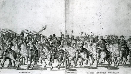 Plate 12 and 13 of the Entry of Pope Clement VII and Emperor Charles V into Bologna on 24 February 1530