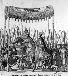 The Entry of Pope Clement VII and Emperor Charles V into Bologna on 24 February 1530 (detail)