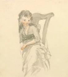 Study of a Girl Seated on a Chair
