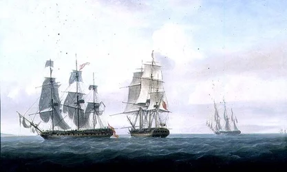 The Spanish frigate 