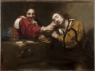Fortune Telling Scene (Sleeper Awakened by a Young Woman)