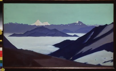The Himalayas. Fog in the Mountains