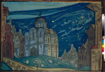 Putivi. Set Design for the Opera Prince Igor by A. Borodin.