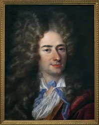 Portrait of Jean de La Bruyere (Labruyere) (1645-1696), writer moralist. Painting attributed to Nicolas de Largilliere (1656-1746)