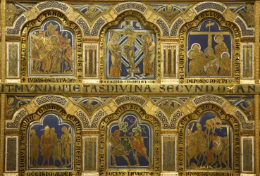 The Verdun Altar by Nicholas of Verdun, Completed in 1181, Klosterneuburg, Austria