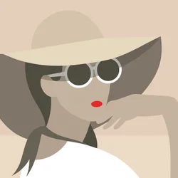 Woman in Sun Hat