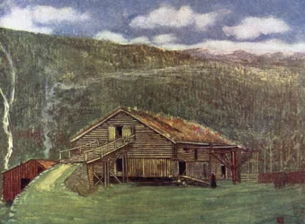 Norway: Farm-house and Mill at Gjora