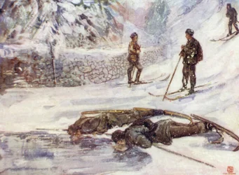 Norway: Skiers Drinking Goosewine