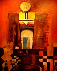 Abstract Tribal Figure