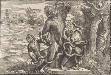 Caricature of the Sculptural Group 