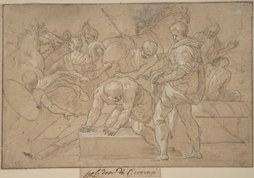 Historical Scene Composition Study for Chapelle de Guise, 16th Century