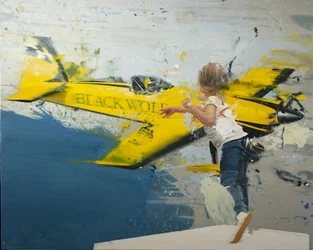 Ball throwing plane