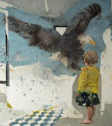Girl with Eagle