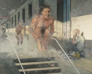 Jump into the station