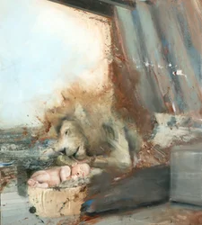 Lion with child