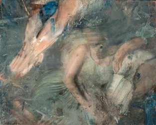 Woman lying on sofa