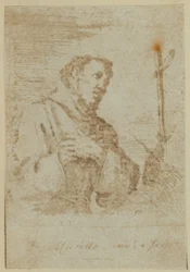 St. Francis. From a Supposedly Unique Etching by Murillo.