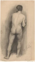 Male Nude Seen from the Back