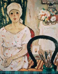 Woman in an interior