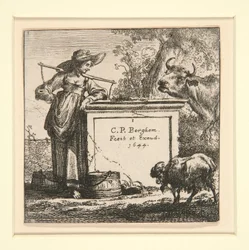 The Set of the Cows, with the Milk-Maid