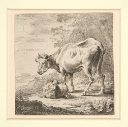 The Set of the Cows, with the Milk-Maid