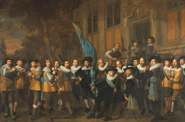Officers and Other Civic Guardsmen of the IVth District of Amsterdam, under the Command of Captain Jan Claesz van Vlooswijck and Lieutenant Gerrit Hudde
