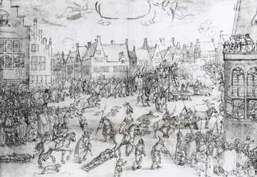 The Death of the Gunpowder Conspirators, 31st January 1606 (engraving)