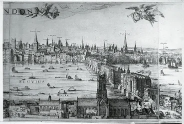 View of The City of London with London Bridge