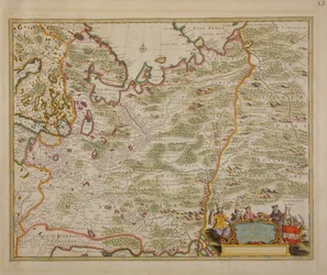 Map of Russia and Eastern Europe from Atlas Minor, 1745