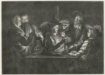 Smoking and Drinking Men in a Tavern