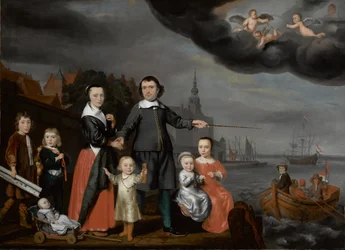 Captain Job Jansse Cuijter and His Family