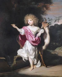 Portrait of a Girl with a Deer
